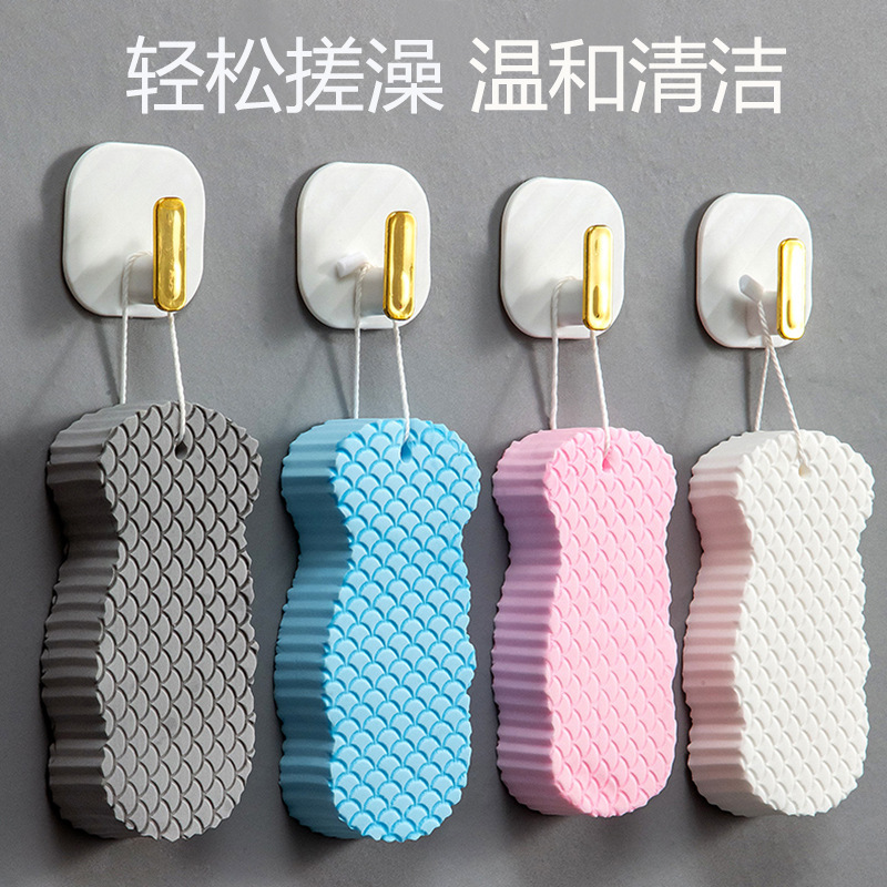 3d bath sponge, a magic tool for scrubbing mud, a bath towel, a bath towel for children, babies and infants, painless back scrubbing, powerful dust removal