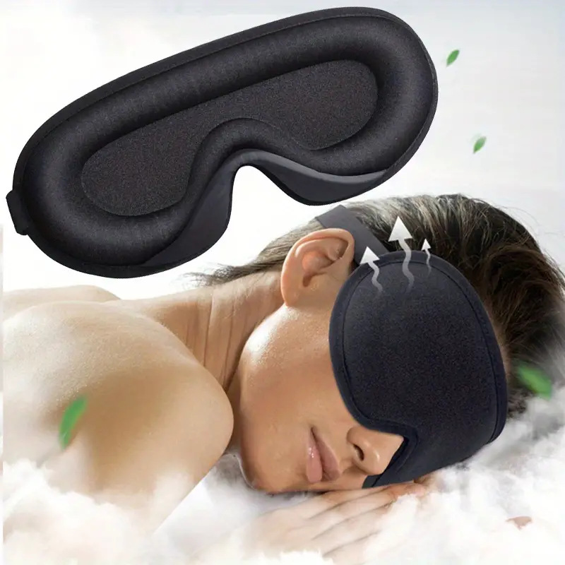 亚马逊跨境热卖3d眼罩遮光轻盈不压眼睡眠眼罩慢回弹眼罩工厂批发