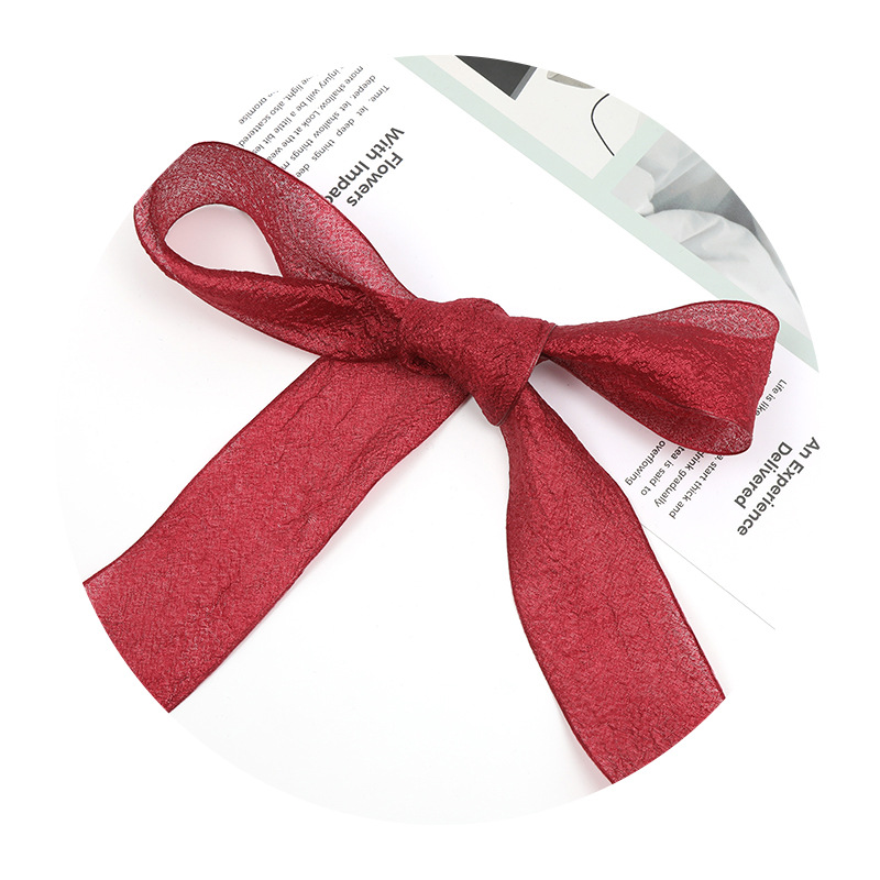 New Valentine's Day products with wood-cotton yarn ribbons, flower packaging ribbons, baking packaging, decorative webbing, and handmade bows Item Picture