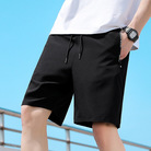 短裤男士夏季新款五分裤男纯色直筒速干冰丝裤韩版潮牌大码沙滩裤