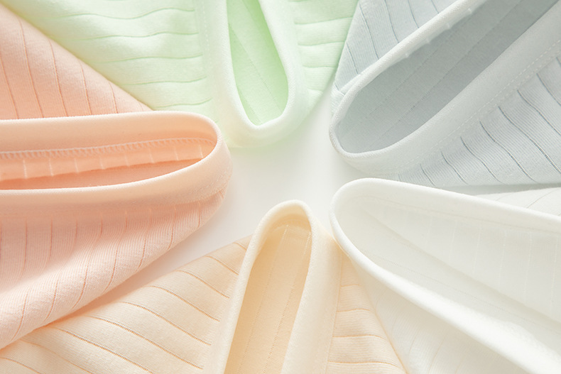 Japanese-style Morandi simple solid-color underpants for women, mid-waist breathable pure cotton crotch, thin student briefs pic 18