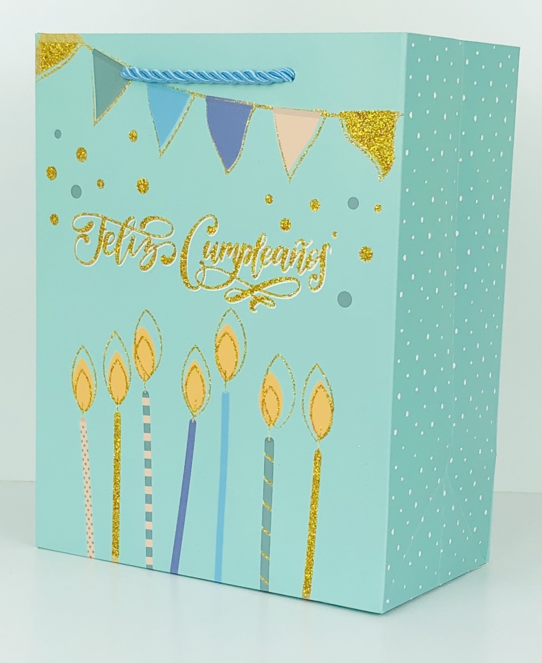 Baisite Packaging offers a wide range of sparkling pink Spanish birthday series handbags, gift bags and shopping bags for cross-border use Item Picture