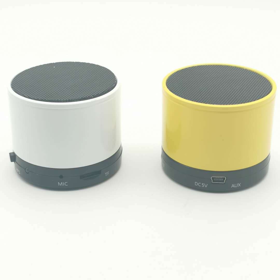 The S10 iron shell bamboo new material Bluetooth speaker is portable, convenient for desktop use, and is a car shockproof hands-free Bluetooth speaker Specification image