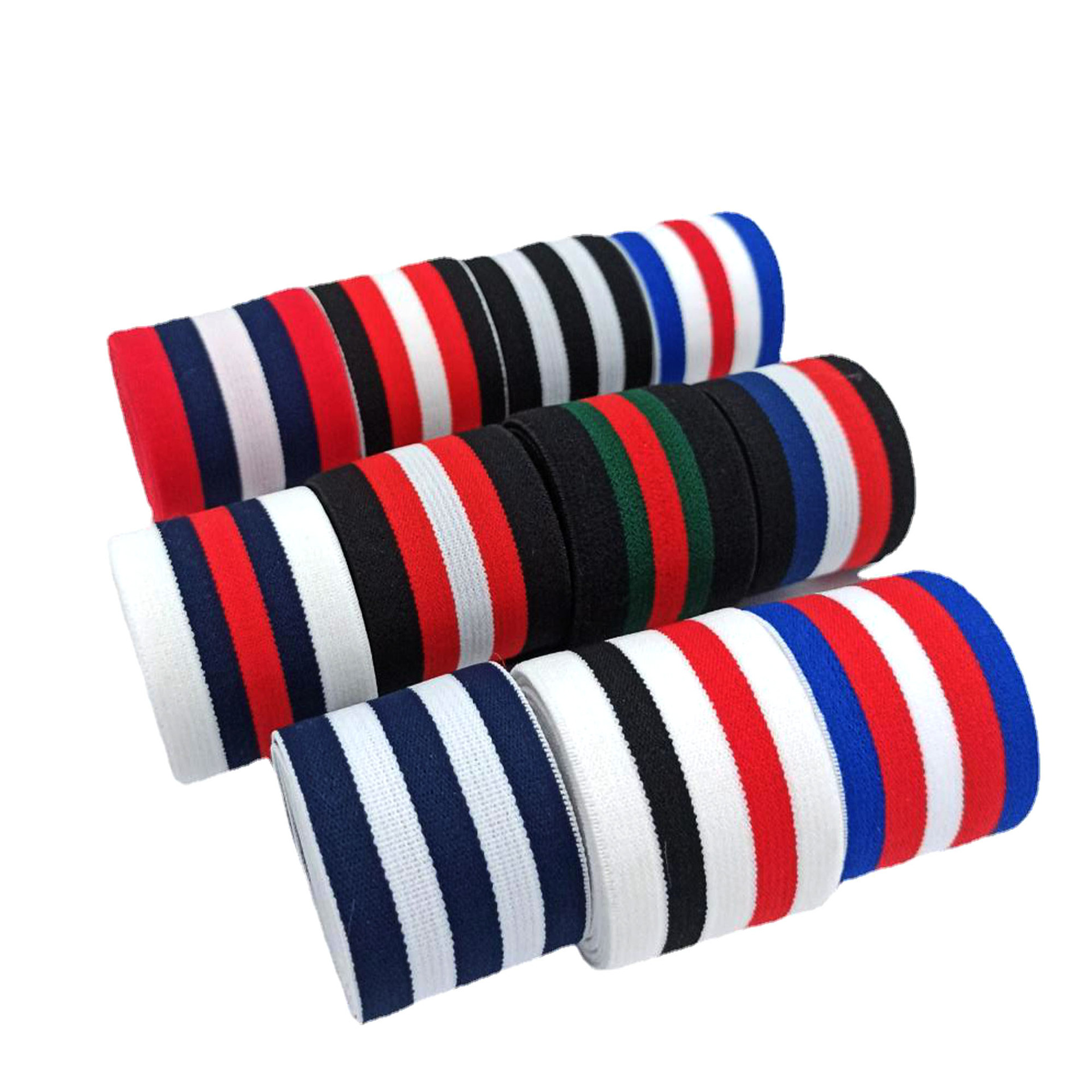Manufacturers Spot Color Matching Elastic Striped Culottes Waist Clothing Accessories Bag Headband Elastic Ribbon Item Picture