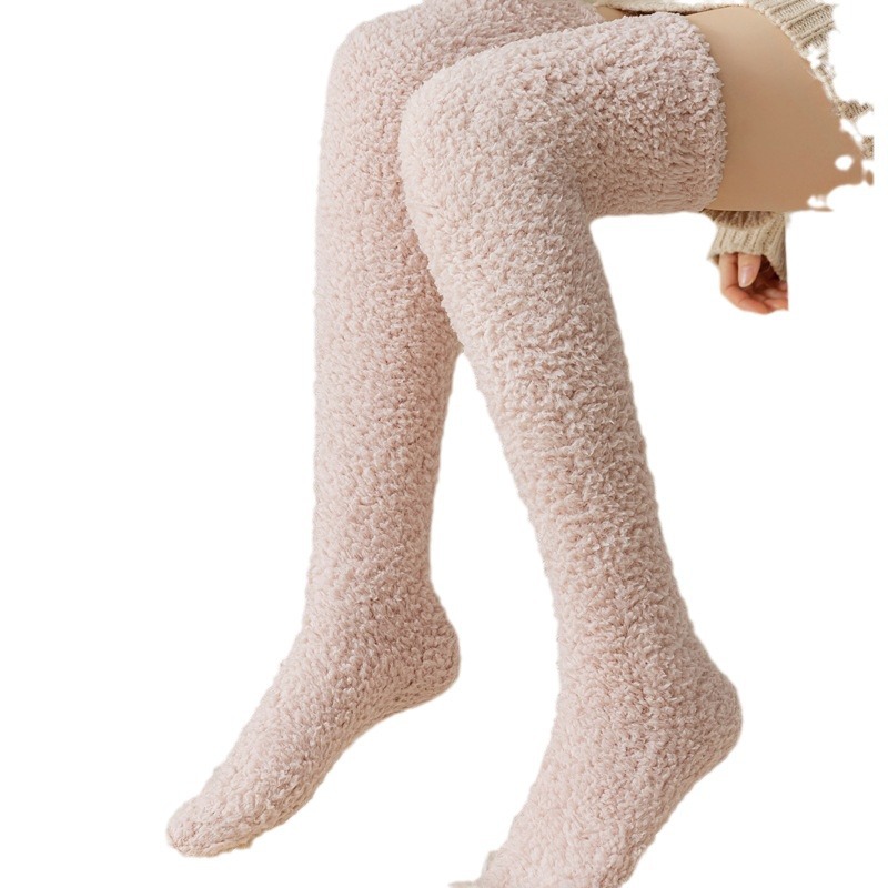 وجوارب مربوطة بجوارب مرفوعة بمرجانيات سميكة، وشتاء دافئ، وجوارب قمرية Item Picture