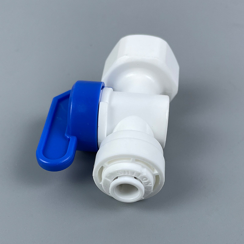 4 points internal thread to 2 points quick connection ball valve 42N plastic ball valve 4 points internal thread to 2 points quick connection Water purifier connector