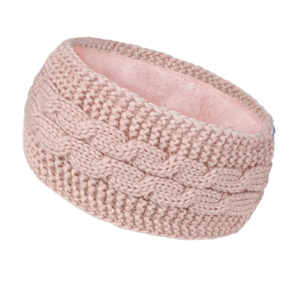 New winter fleece hair accessories, cross-border autumn and winter woolen knitted hair bands, European and American warm sports headbands, ear protecters pic 3