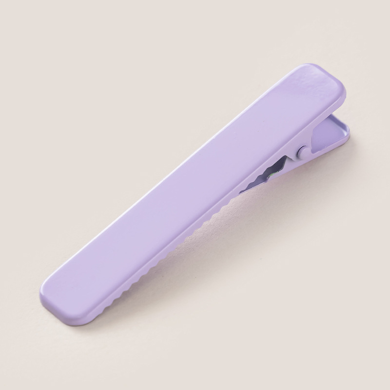 Korean version candy rectangular duckbill hairpin, shark hairpin, female side floral fringe, macaron-colored headwear Application Scenario