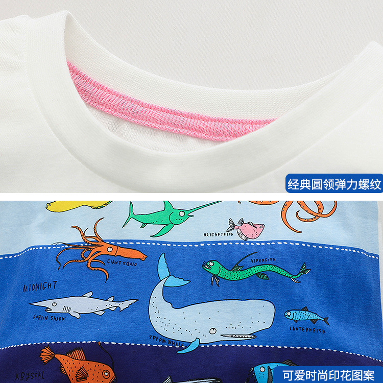 In 2025, the girls and Boys' T-shirt summer clothing for babies, pure cotton children's summer round-neck short-sleeved children's clothing wholesale campaign Application Scenario
