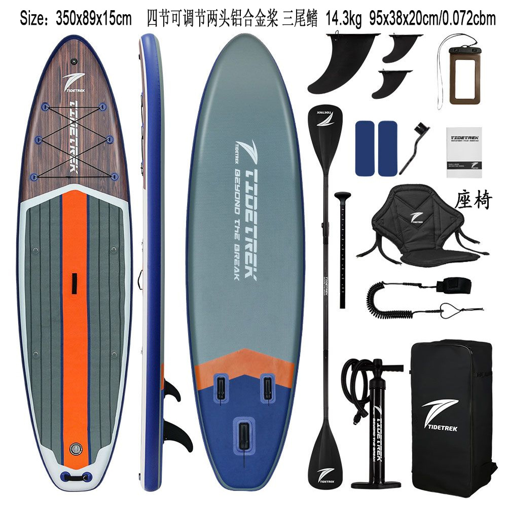Green Light Forest Inflatable Stand-up Paddleboard Set with accessories, backpack, adjustable paddle, SUP surfboard pic 25