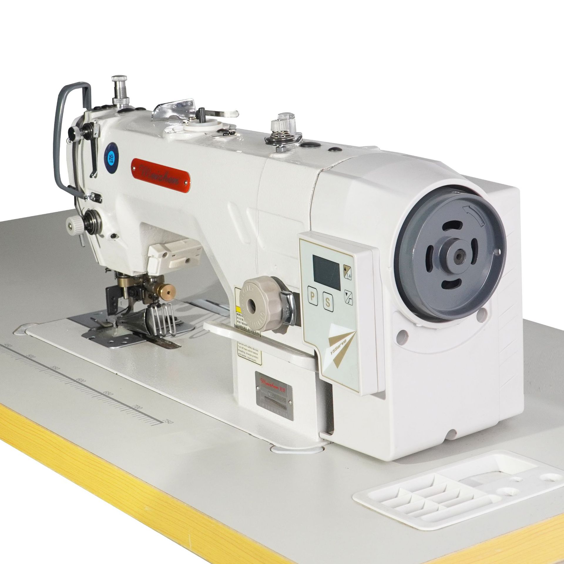 Thin material cutting and packaging integrated direct drive 5300D automatic thread cutting sewing machine, computerized flat sewing machine, high-speed automatic flat sewing equipment Specification image
