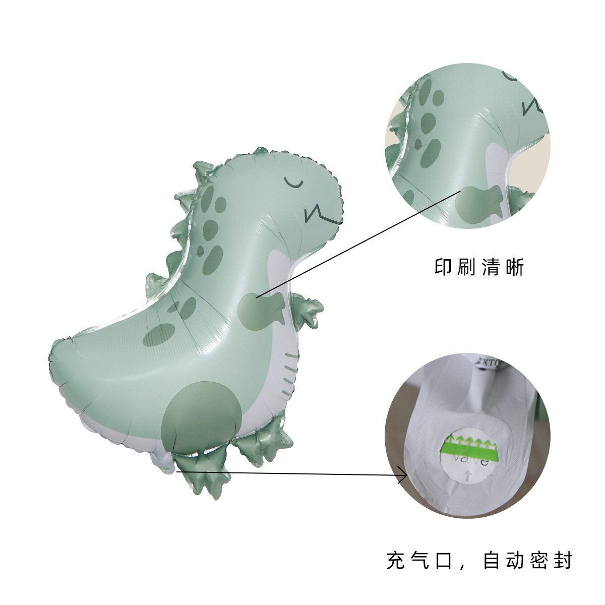 New Q version cartoon animal Dinosaur Penguin whale aluminum film balloon baby birthday party activity decorations Application Scenario