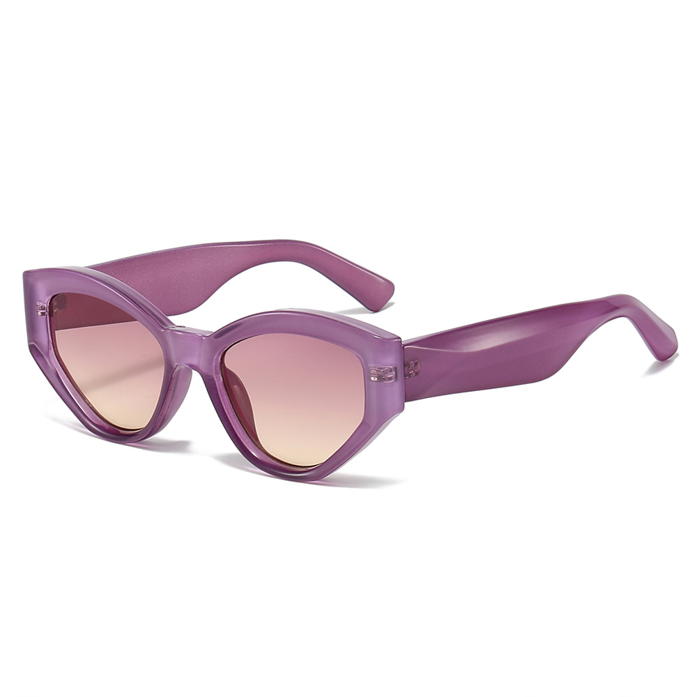 2024 New cat-eye glasses, trendy European and American retro men's sunglasses, fashionable dressing sunglasses, new women's glasses Specification image