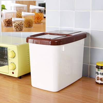 A 20-jin sealed rice bucket for flour storage in the kitchen Specification image