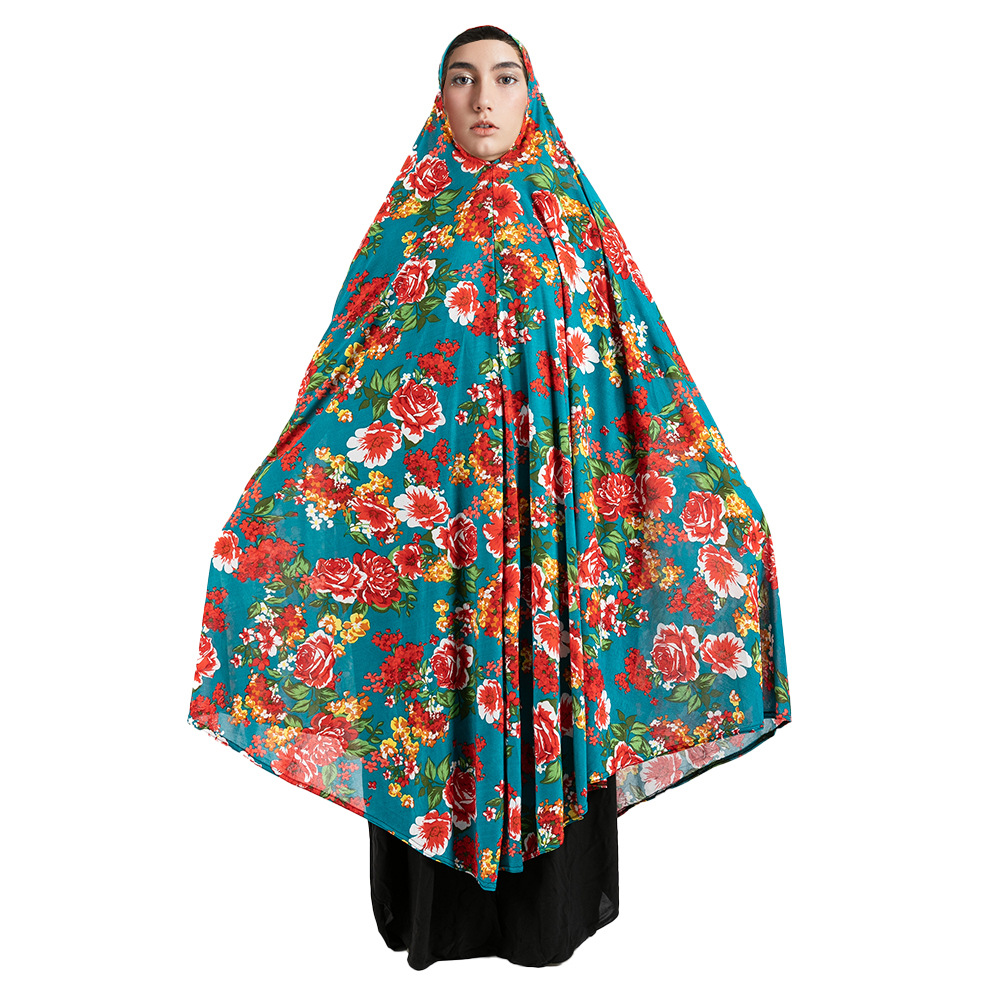 Factory Cross-Border Line Hot Sales Of Muslim Women In The Middle East And America Printed Headscarf Xl-6Xl Code Item Picture