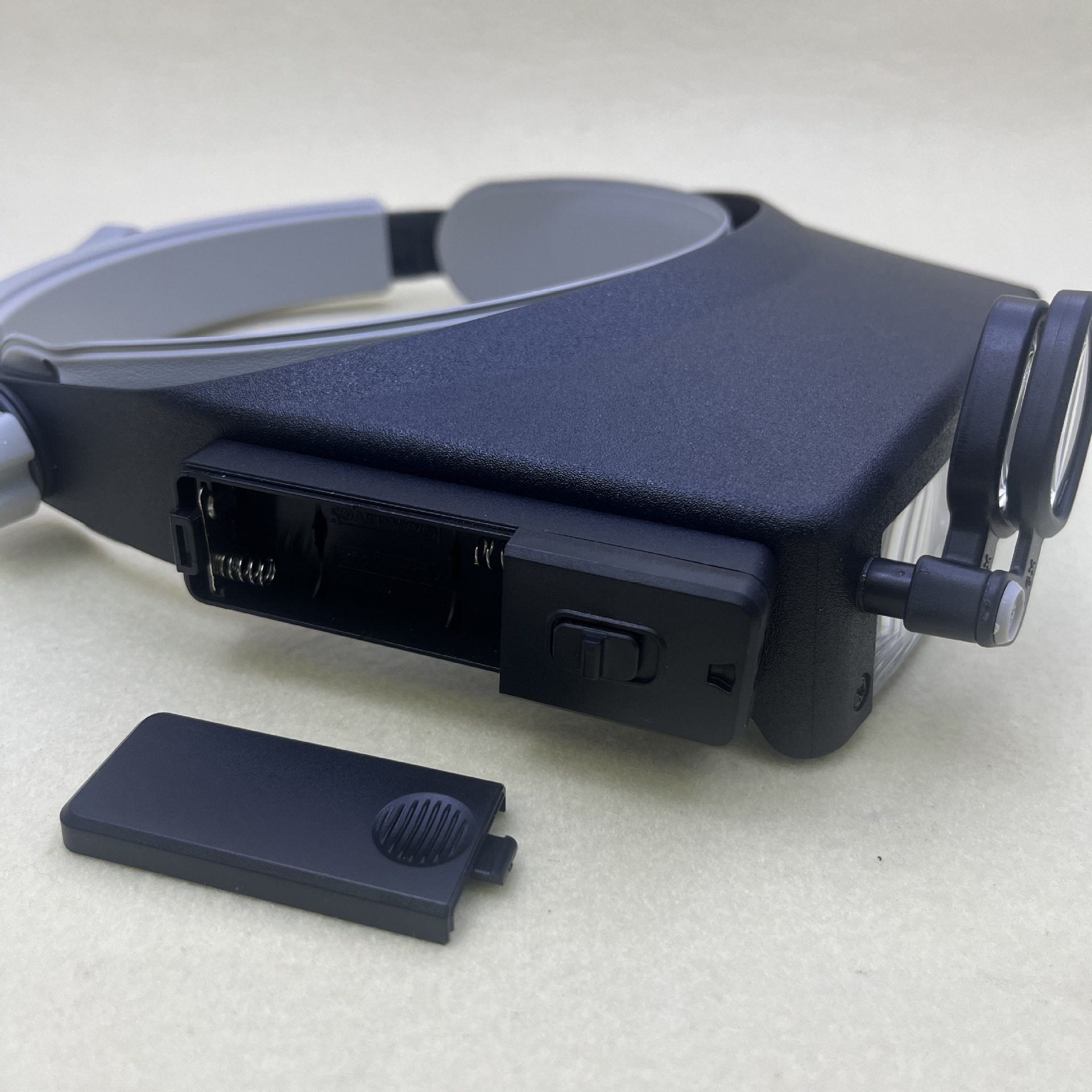 New 81007P head-mounted glasses magnifying glass with 2LED lights, high-definition magnifying glass for students, the elderly, reading and maintenance Item Picture