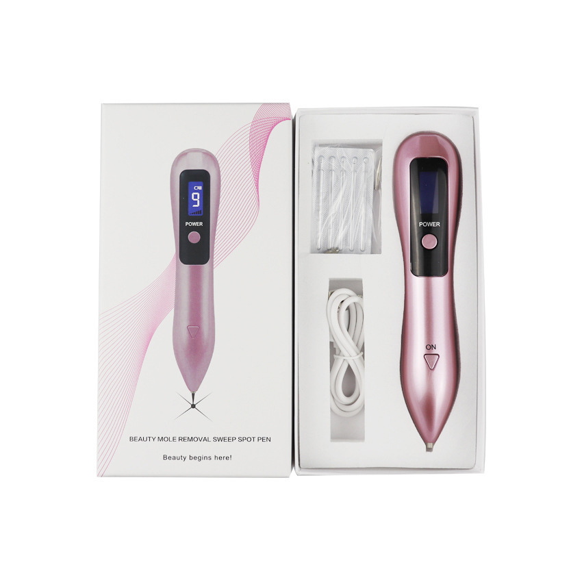 Cross-border exclusive portable nine-speed multi-functional white mole removal pen, adjustable beauty device, home facial mole removal pen Specification image