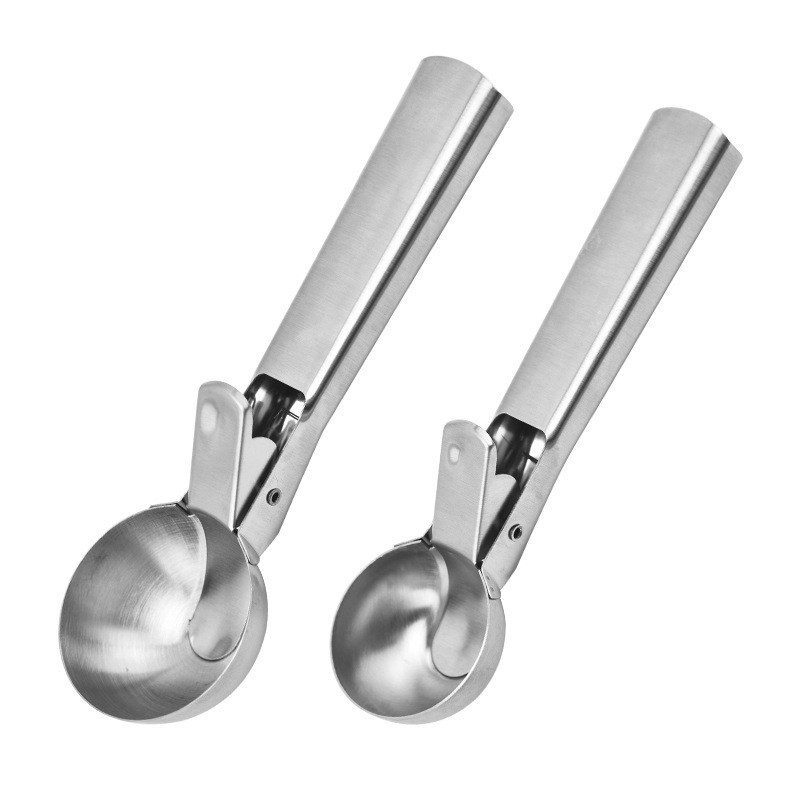 Stock Thickened Stainless Steel Ice Cream Scoop Home Ice Cream Scoop Flexible Ice Cream Scoop Watermelon Scoop Item Picture