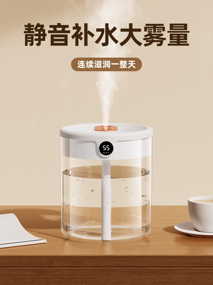 Household small humidifier, office desktop, large capacity, mini bedroom, air spray, silent, 2L large capacity