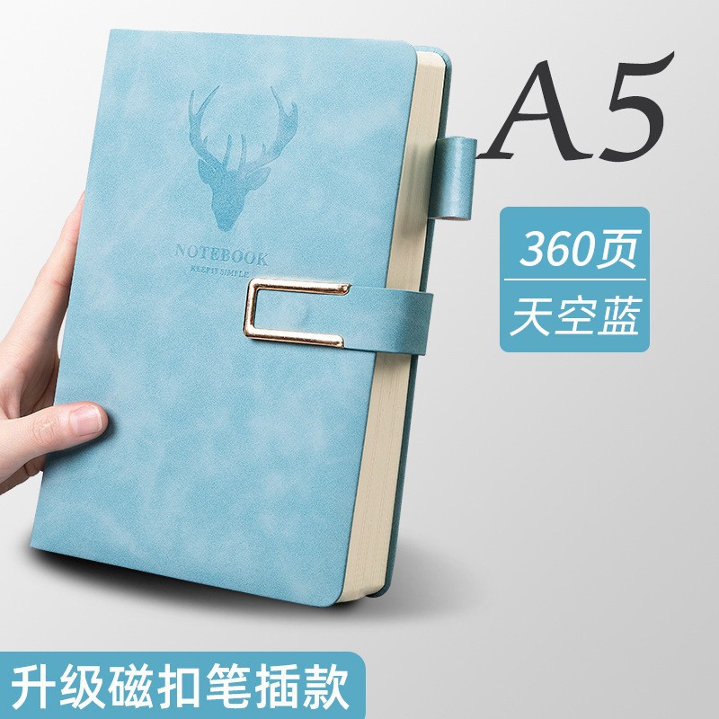 Wholesale of A5 deer head buckle notebooks, thickened business notebooks, customized student diaries, work notes, and notepads Application Scenario