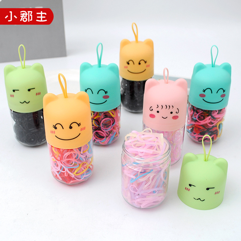 Manufacturers Of Color Thickening Strong Pull Continuous Rubber Band Cartoon Canned Disposable Children Girl Baby Hair Small Scrunchie