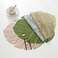 仿真树叶镂空龟背叶装饰餐垫欧美时尚PVC防水防油耐用桌垫隔热垫图