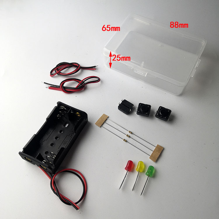 科学实践小实验套装学生串联电路接线认识电池盒实践导线DY小制作物理动手练习科普知识