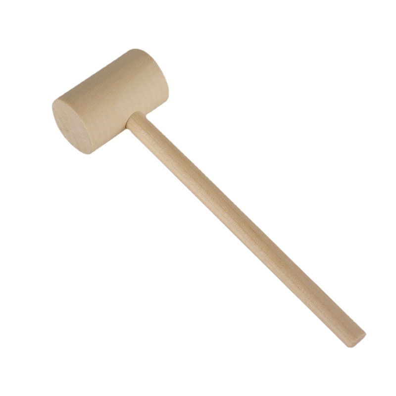 Solid wood children's wooden hammer, small wooden hammer toy, wooden hammer, kitchen hammer toy, small wooden mallet Item Picture