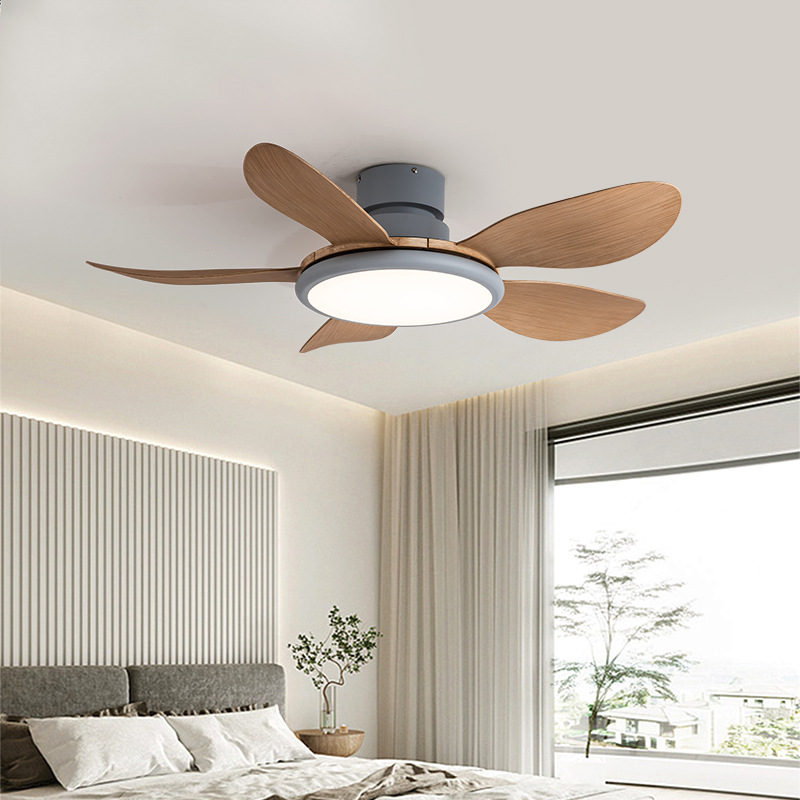 New Nordic-style fan lamp for living room, bedroom, ceiling, home and dining room, Zhongshan fan pendant lamp integrated with strong wind force Specification image