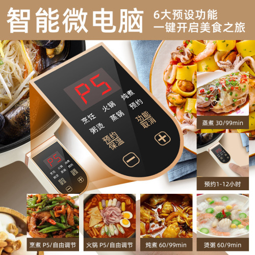 煮泡面锅/蒸馒头蒸锅/电用锅/电煮锅/不鏽鋼蘋果鍋产品图