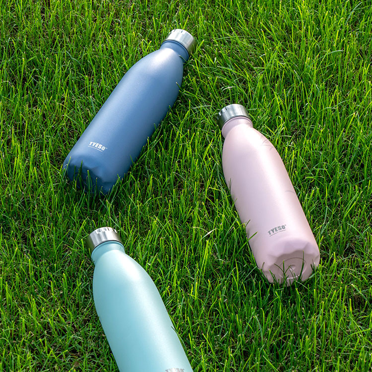 The new large-capacity portable and detachable 304 stainless steel TYESO cross-border outdoor sports cola bottle from Taishuo Specification image