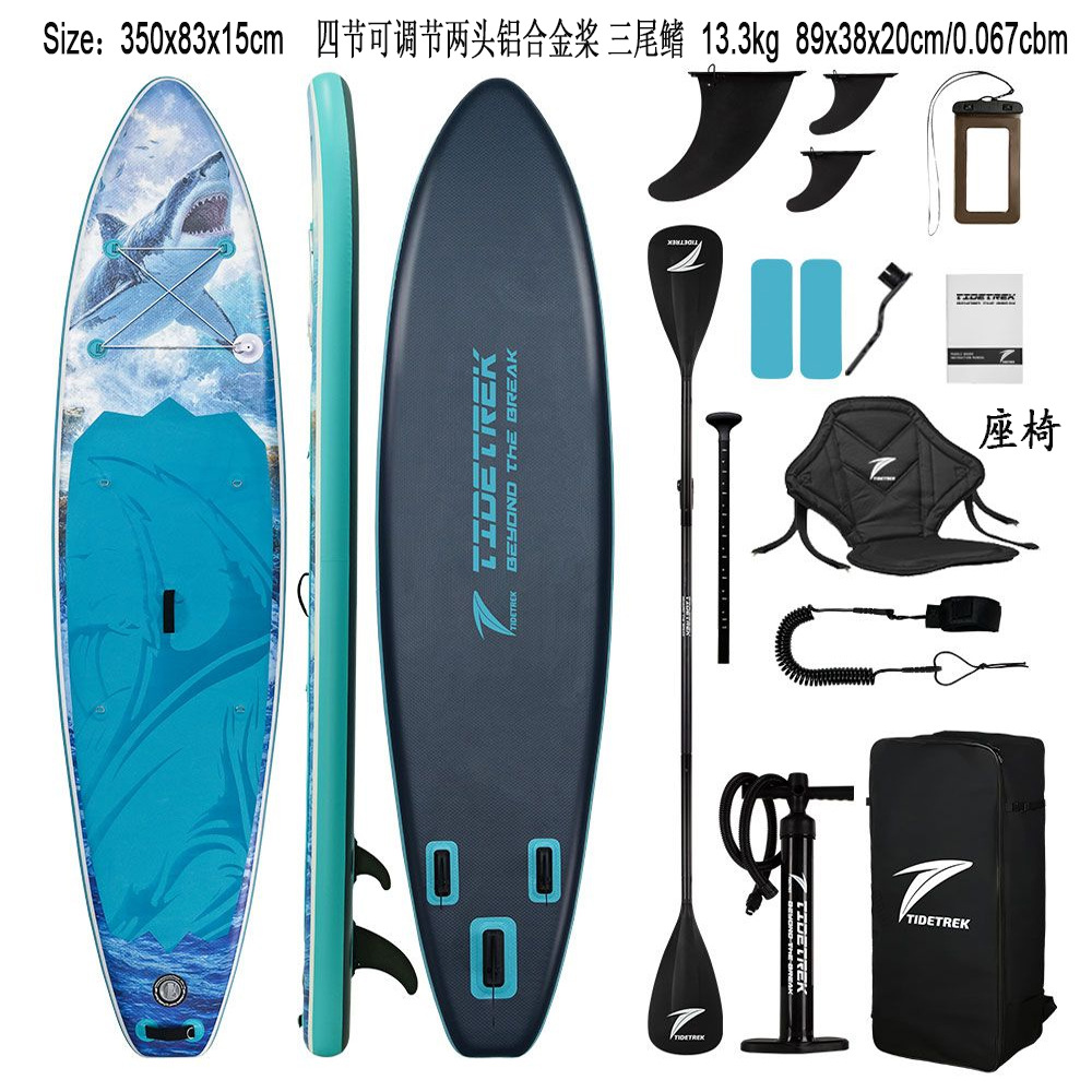 Green Light Forest Inflatable Stand-up Paddleboard Set with accessories, backpack, adjustable paddle, SUP surfboard pic 20