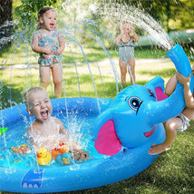 跨境专供儿童戏水喷水池宝宝玩具收纳池夏日草坪喷水垫
