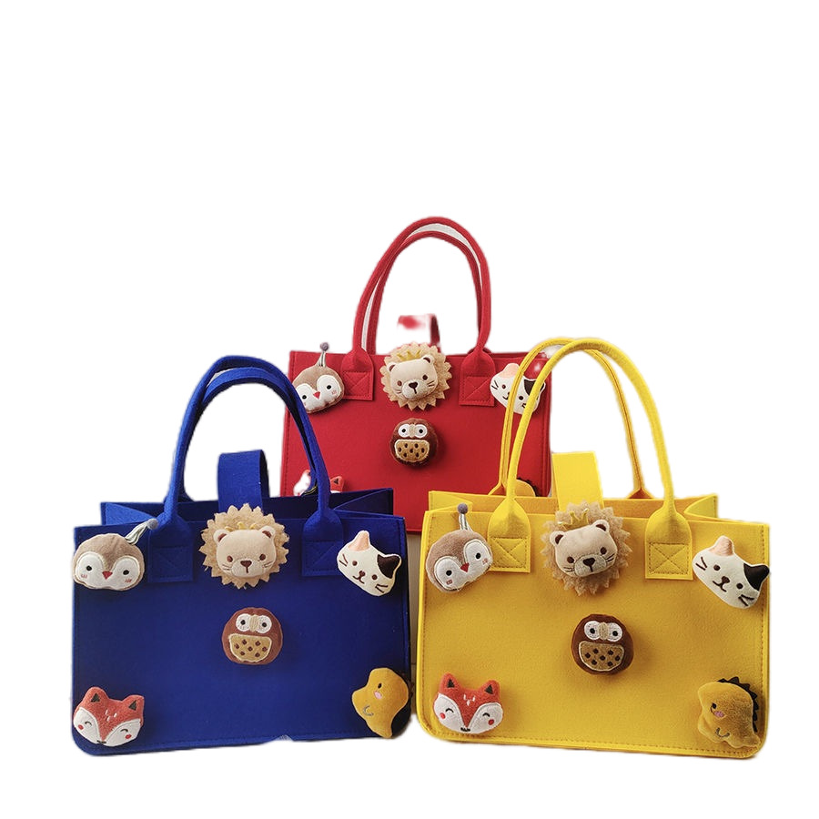 【 Felt Handbag 】 Gift candy packaging bag, baby one month, one hundred days, one birthday, gift bag, shopping bag
