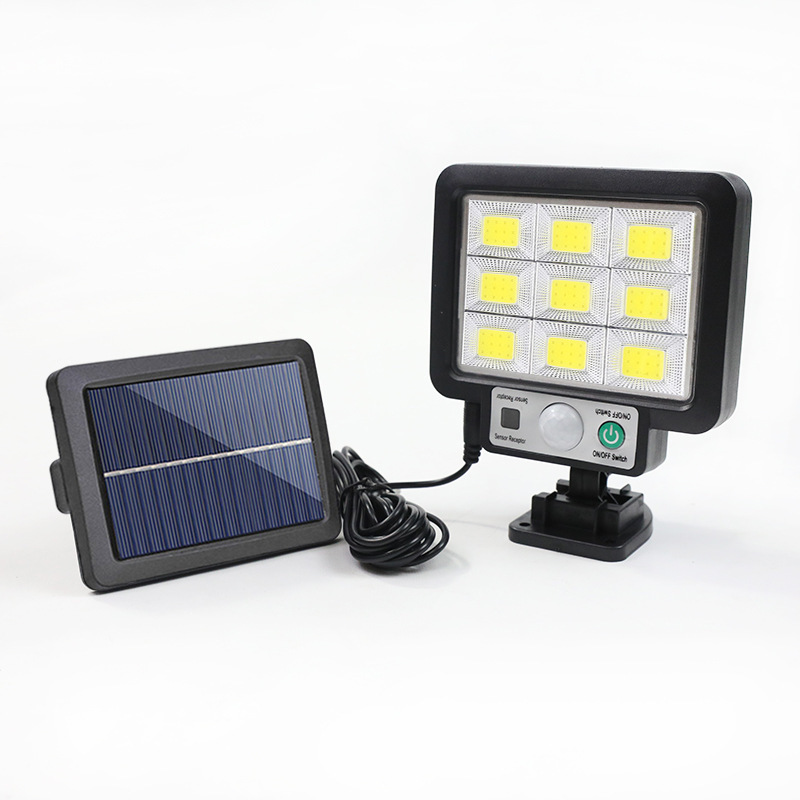 New Solar Split Body Sensing Light Home Outdoor Waterproof Garden Light Remote Control Split Garage Light Item Picture