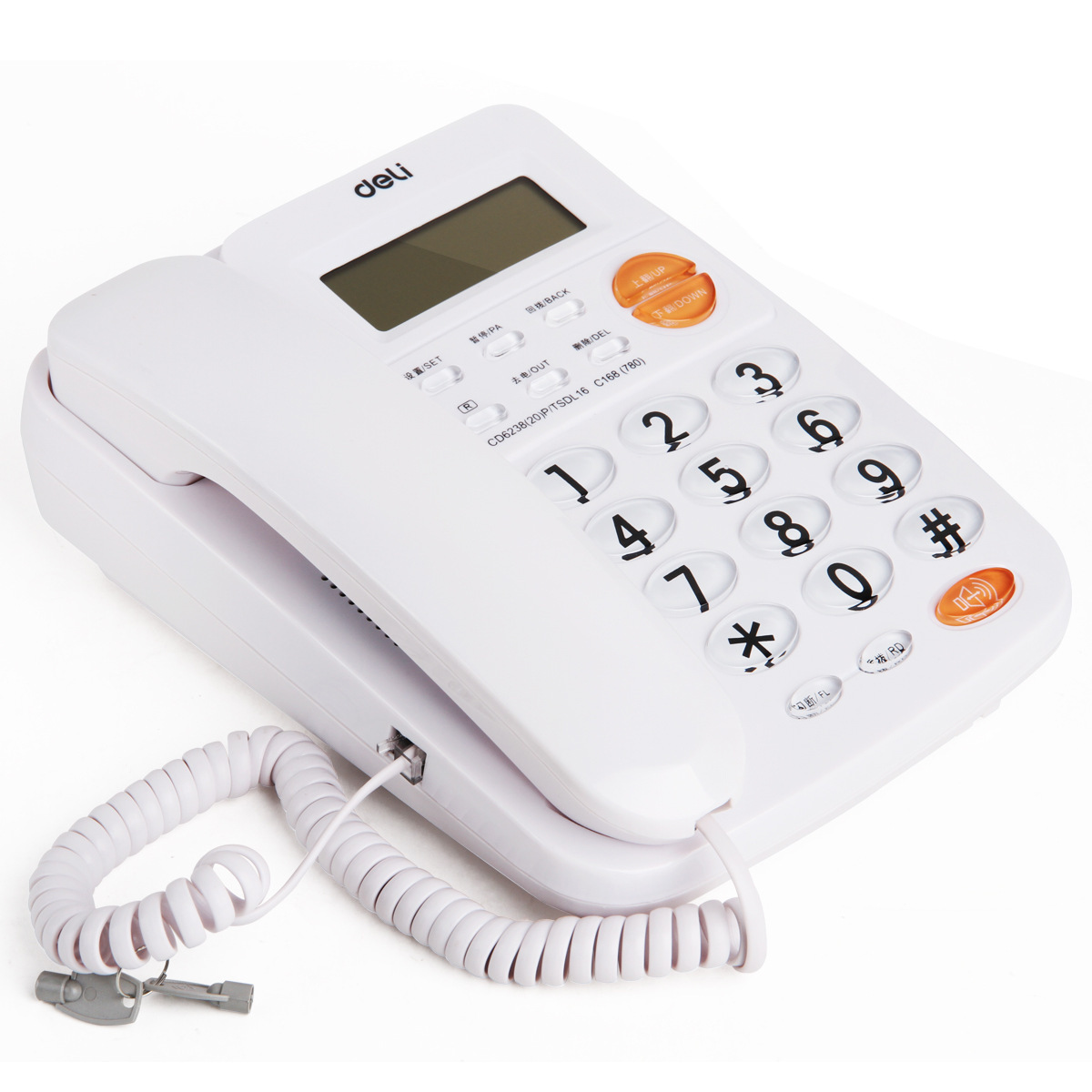得力780电话机办公家用座机带来电显示免电池固话固定座机电话详情图5