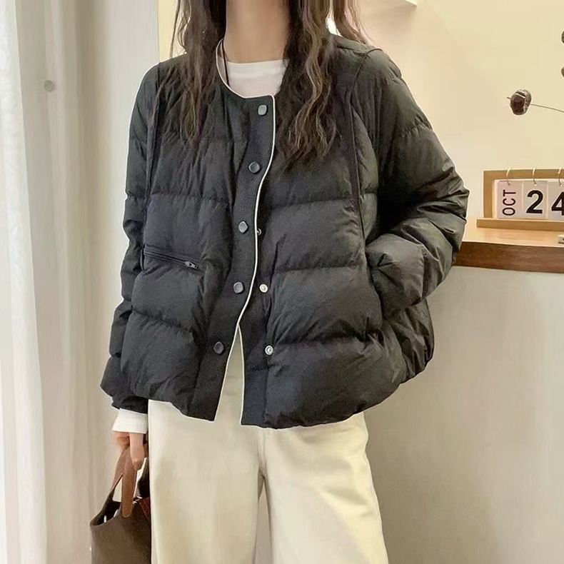 羽绒服女款短款冬季白鸭绒羽绒外套女新款高级感详情1