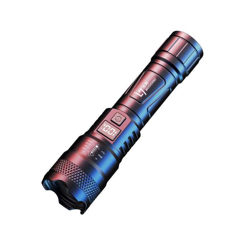 Cross-border bestseller, high-intensity telescopic flashlight, led outdoor lighting, USB charging, portable for home use, 18650 ultra-long-range Application Scenario