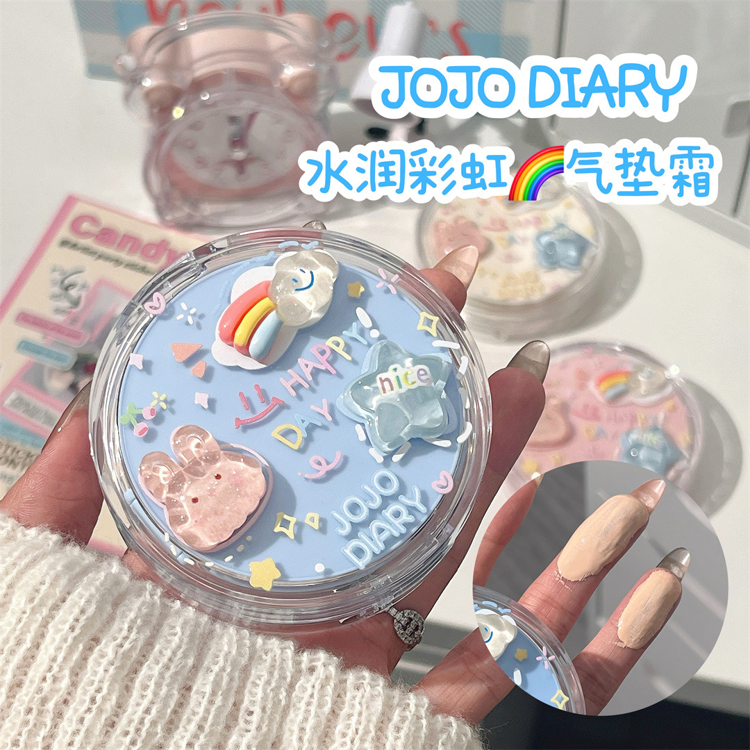 Jiujiu Diary's colorful and playful soft cushion is light, comfortable, moisturizing, concealing, waterproof, sweat-proof, does not smudge or stick to powder Specification image