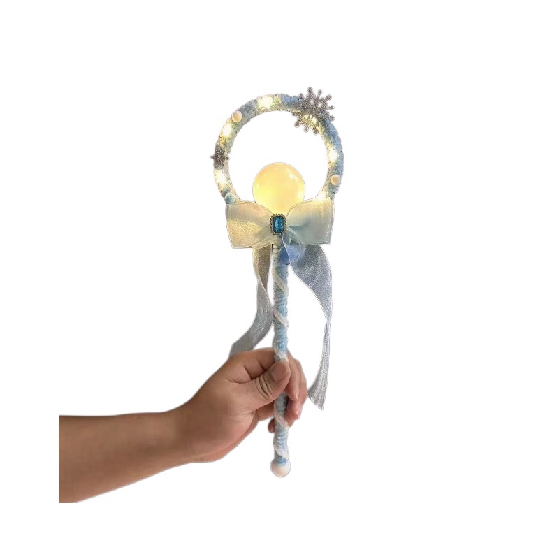 Nuevo crossover venta caliente brillante magic fairy stick twist twist stick hecho a mano estilo brillante dibujos animados magic stick juguetes Item Picture