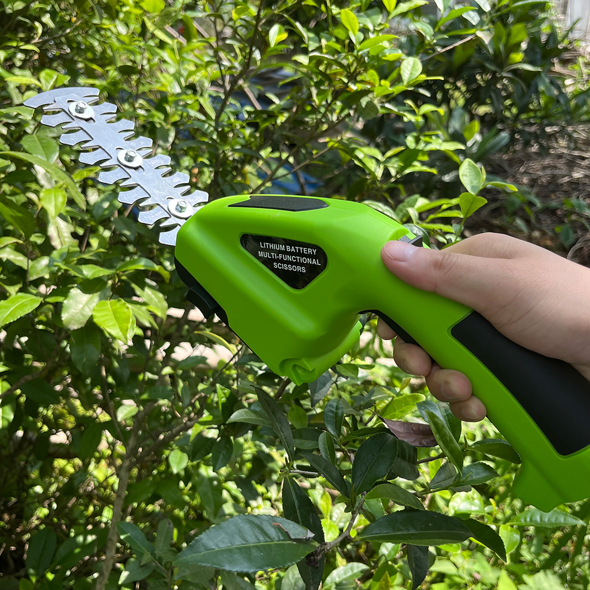 Electric Fence Shears Dual Rechargeable Pruning Clipper Mower Lithium Electric One-Hand Hedge Machine Gardening Tool details Picture