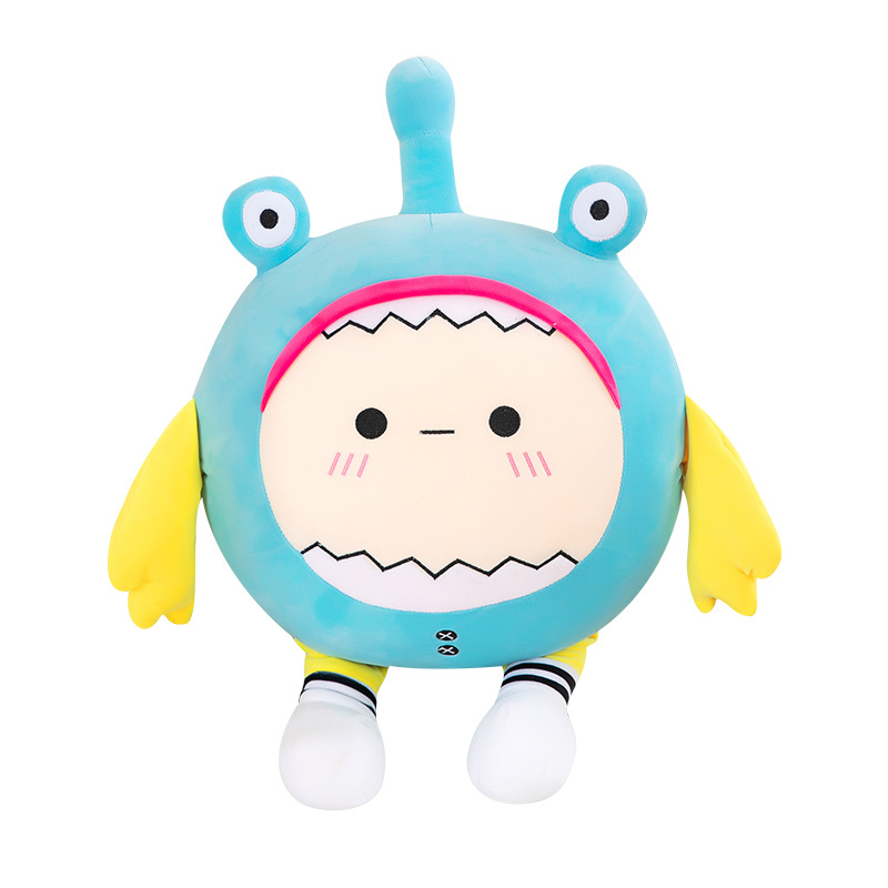 Net Celebrity Burst Cute Egg Party Plush Toy Doll Large Throw Pillow Doll Claw Machine Gift Wholesale Item Picture