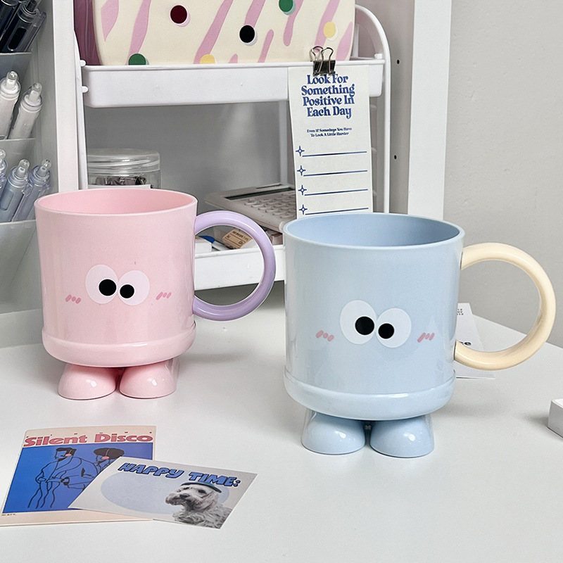 New large-eyed plastic pp water cup, student dormitory brushing and rinsing cup, washbasin cup, durable cup