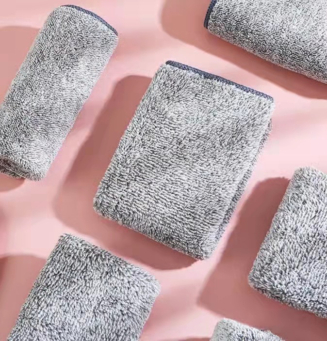 【 Chi Jia 】 Bamboo fiber non-stick oil-removing thickened dishcloth for wiping tables, water-absorbing and oil-removing easy-to-clean cloth Item Picture