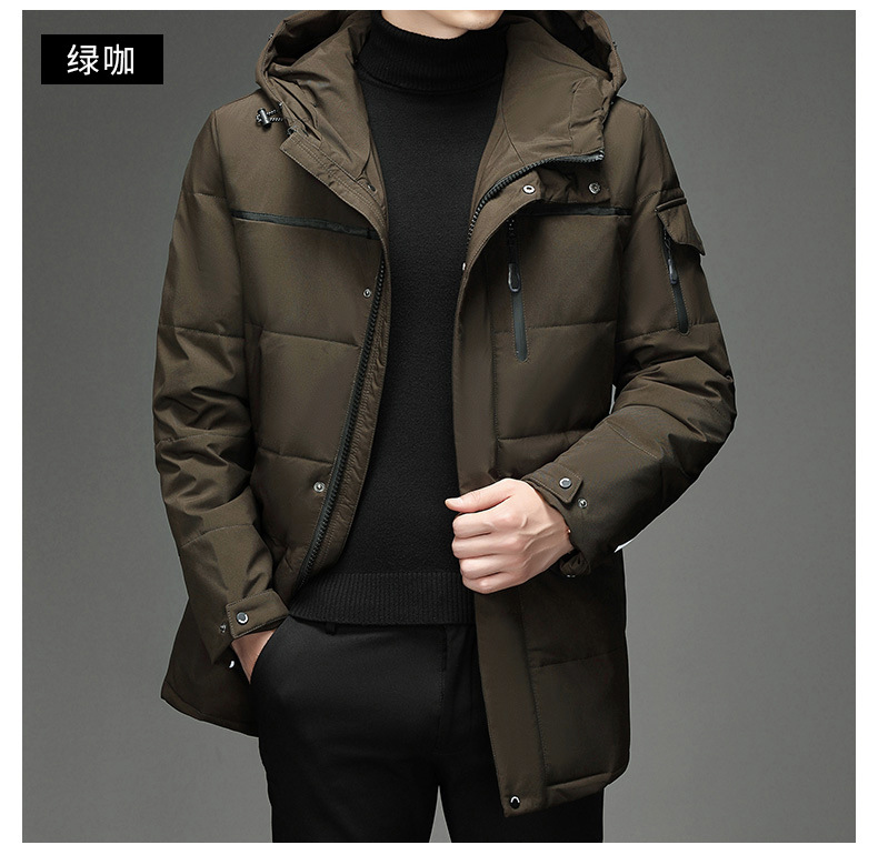 New manufacturer wholesale club thickened down jackets for men, fashionable outdoor cross-border down workwear, Korean version pic 11
