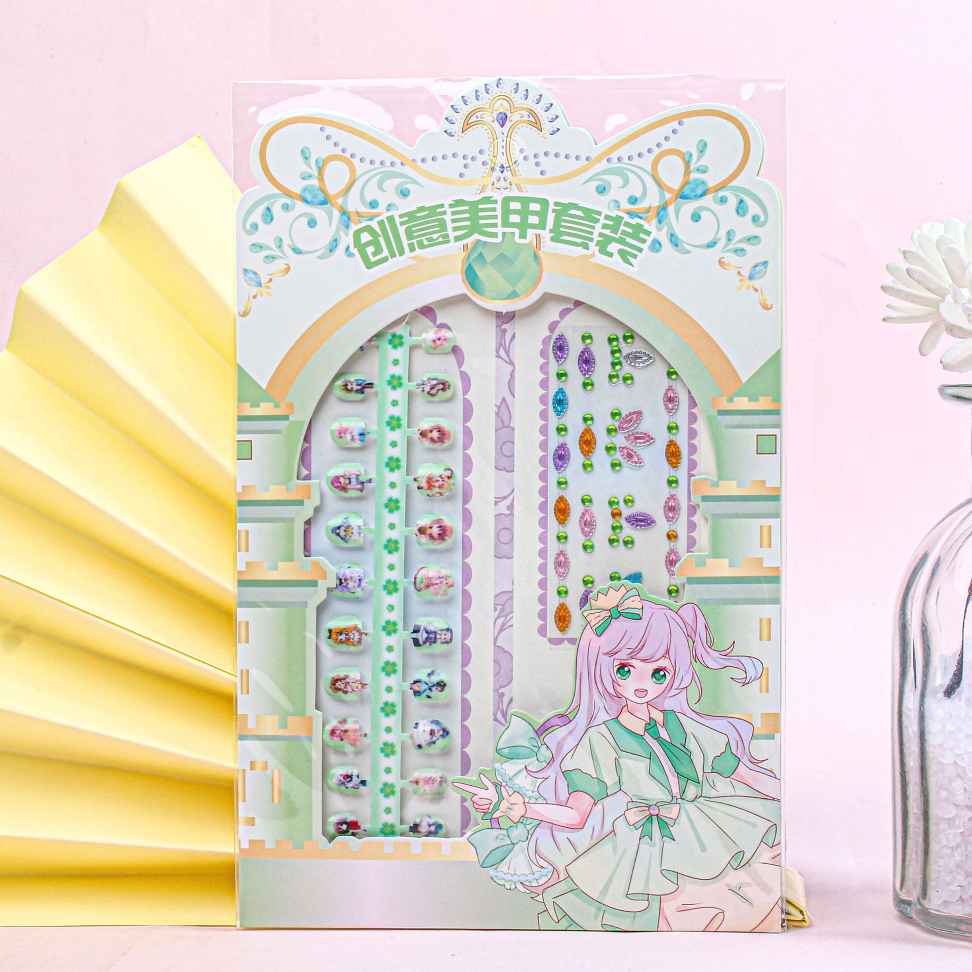 New Children's Diy Creative Nail Sticker Set Hd Cute Nail Sticker details Picture