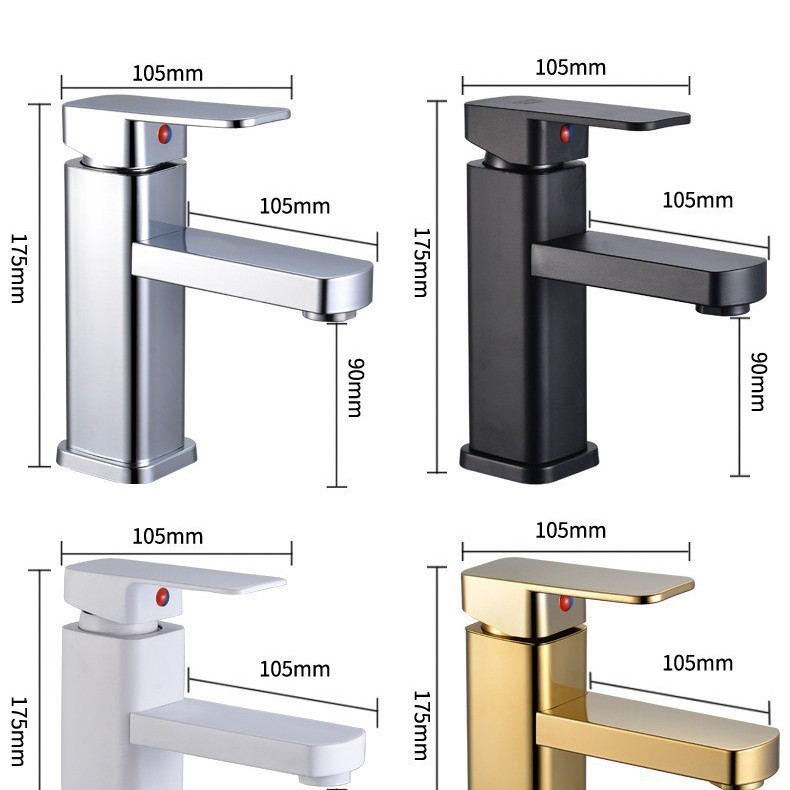 Bathroom cabinet faucet, washbasin, hot and cold water, heating faucet, washbasin, countertop, washbasin, faucet for export Application Scenario