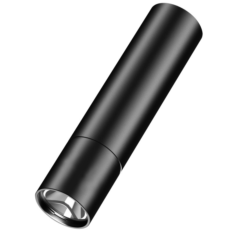 Mini Flashlight Usb Charging Aluminum Alloy Flashlight Super Bright Led Lamp Bead Adjustment Focus Long Shot Convenient Flashlight Item Picture