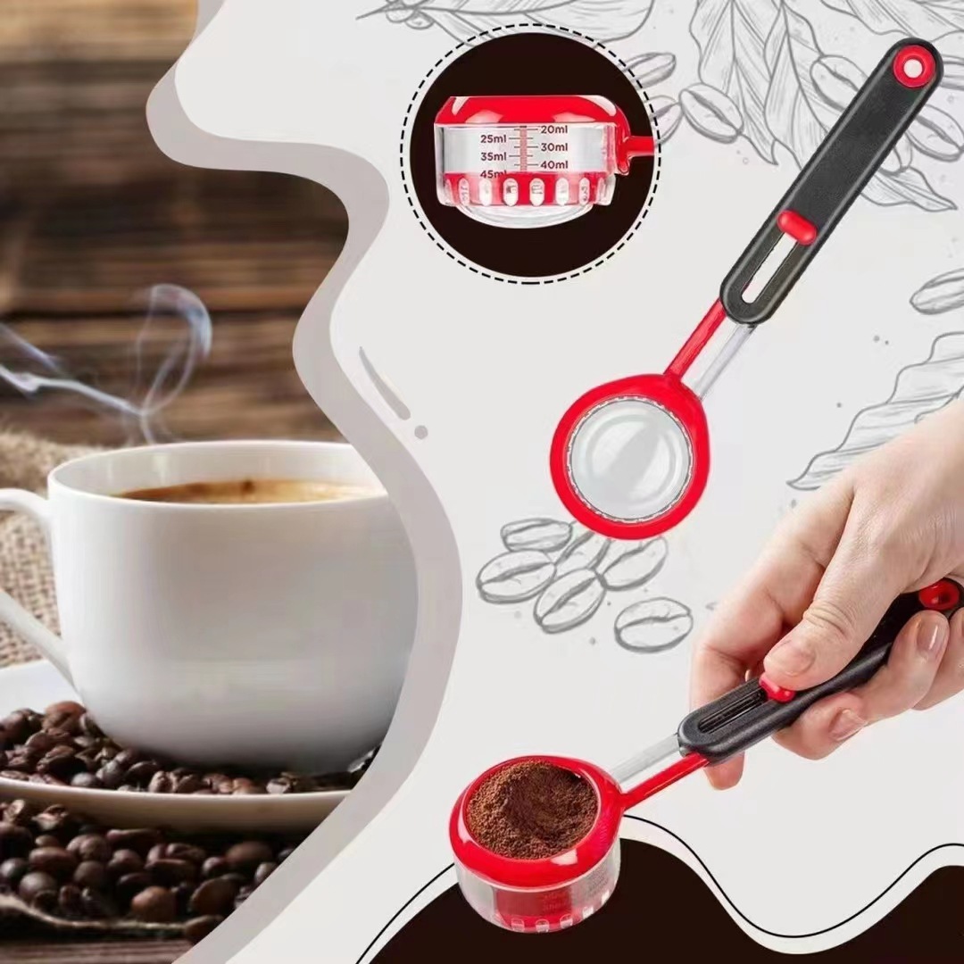 Adjustable scale spoon coffee measuring spoon Application Scenario