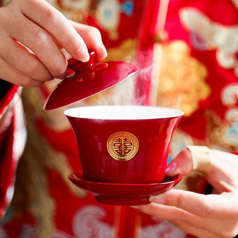 喜碗/敬茶杯实物图